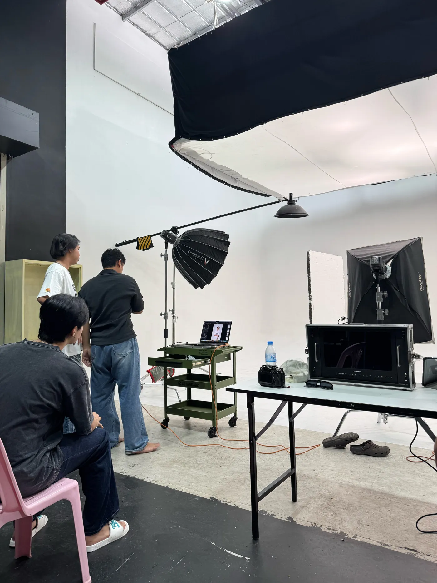 Studio setup at WKS media day
